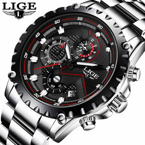 LIGE Brand Men's Fashion Watches