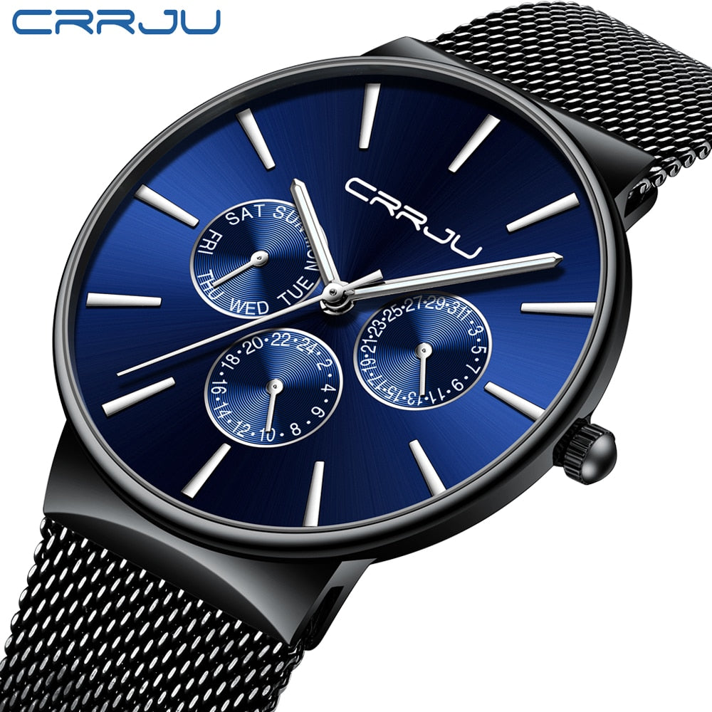 CRRJU Top Brand Luxury Men Watches