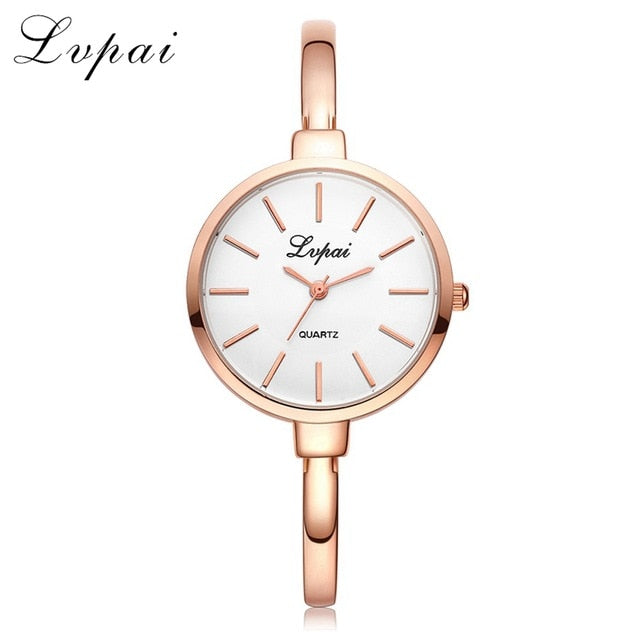 Lvpai Rose Gold Women Bracelet Watches