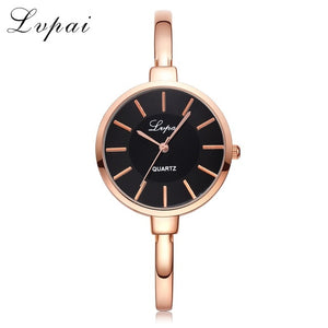 Lvpai Rose Gold Women Bracelet Watches